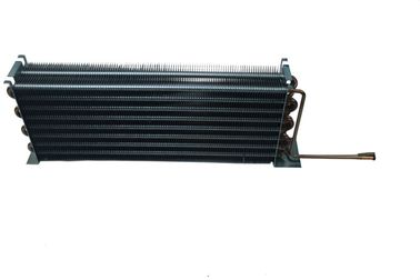Silver Aluminum Tube Fin Heat Exchanger Refrigeration Cooling System Support